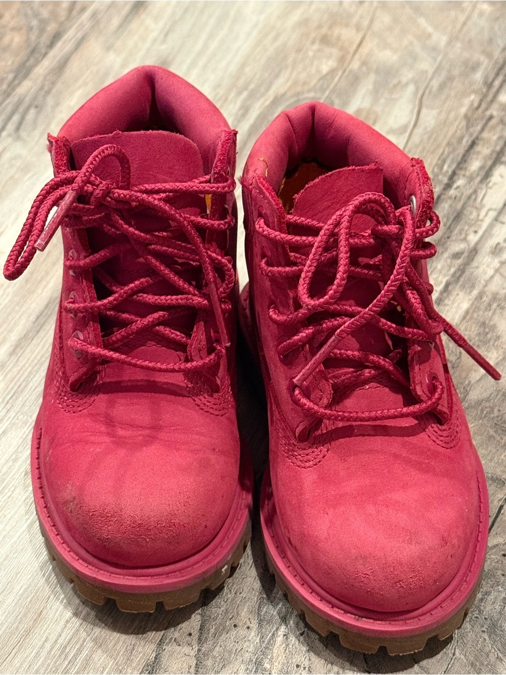Timberland Kids hot pink Lace-Up Outdoor Boots